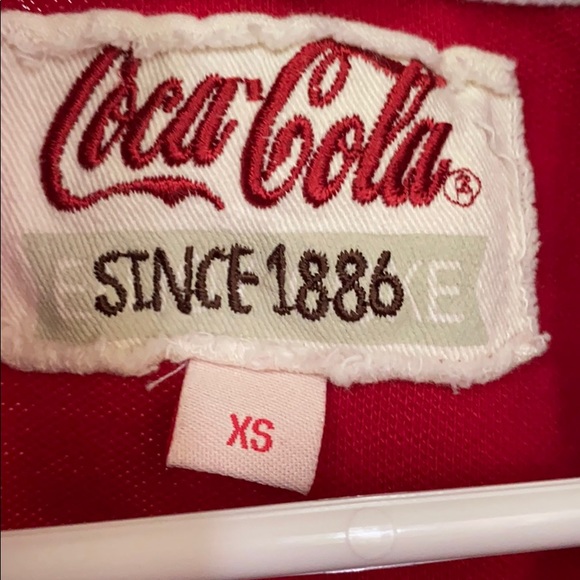 Coca Cola red youth xsmall polo - Picture 3 of 3